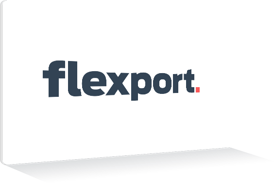 Card with Flexport logo